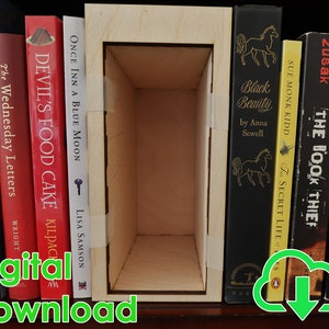 Empty Book Nook, SVG, DIY, Laser Cutting File, Digital Download