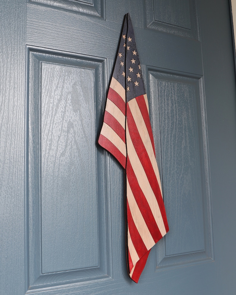 Hanging Flag Draped Flag SVG Laser Cutting File Etsy