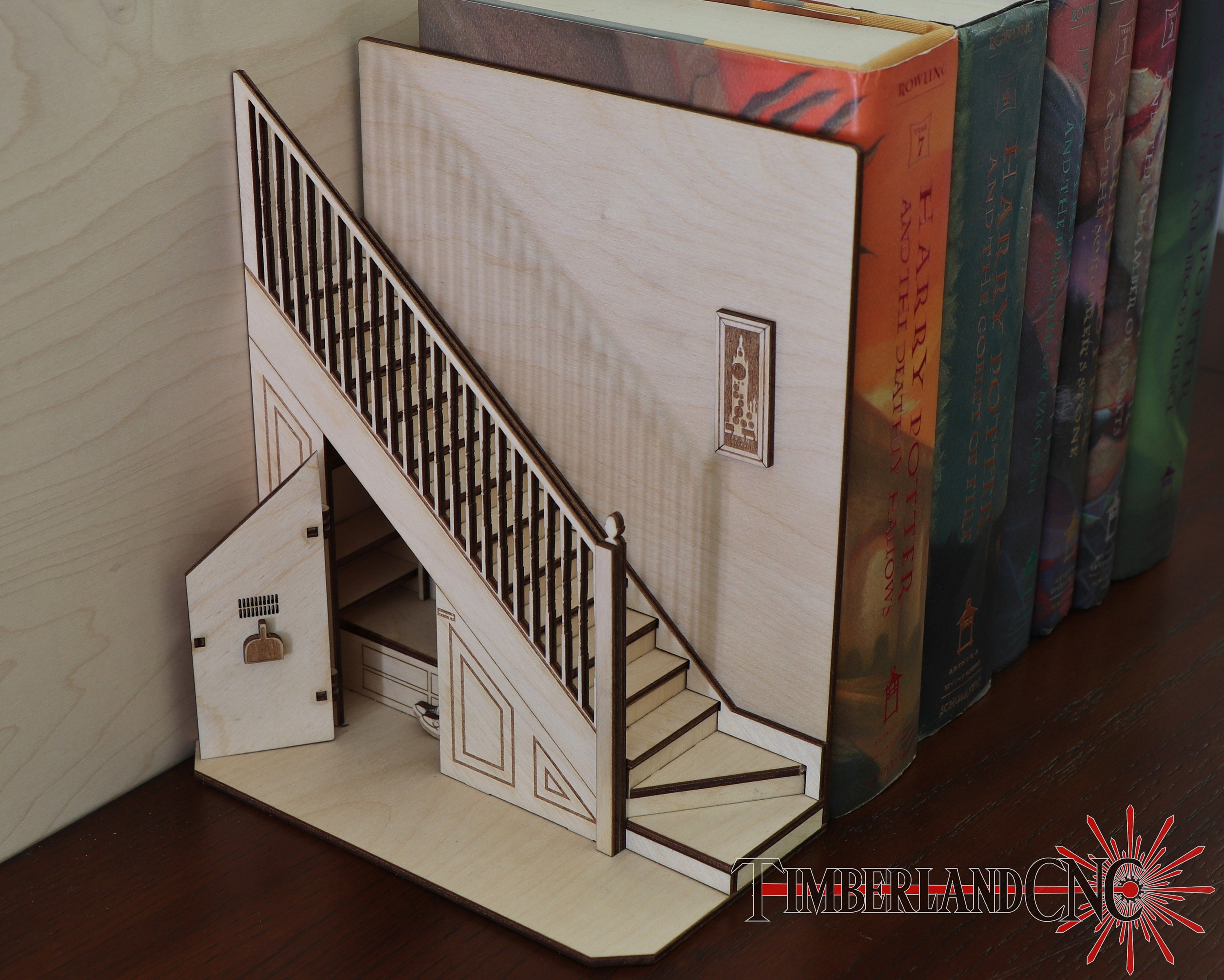 Cupboard Under Stairs Booknook SVG Laser Cutting File Etsy