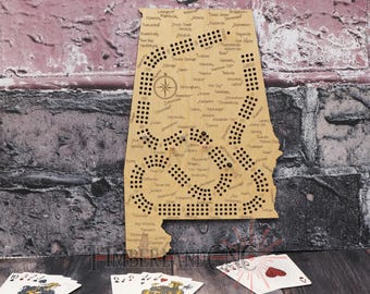 Alabama Cribbage Pattern, SVG, Laser Cutting File