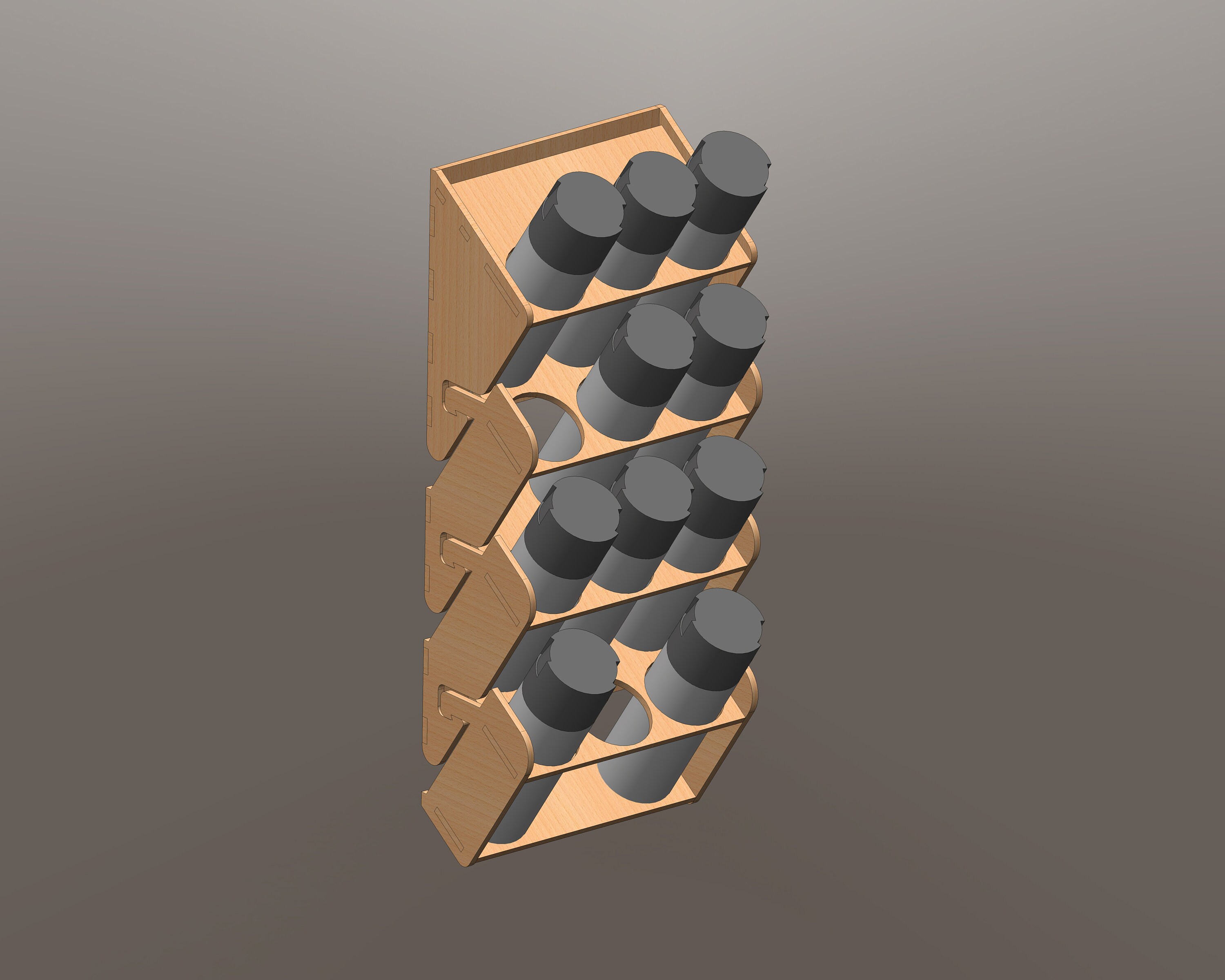 Spray Paint Can Holder Modular Flat Pack DIY Kit Etsy