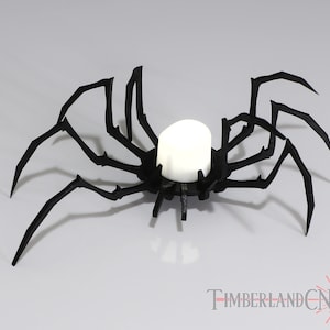 Spider decoratie, votief theelichtje, lasersnijden bestand, LED-kaarsenhouder, Halloween SVG