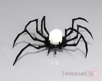 Décoration d’araignée, bougie chauffe-plat votive, fichier de découpe laser, bougeoir LED, Halloween SVG