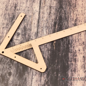 Center Finder Tool, Digital Download, Glowforge Cut File, Laser Cut File