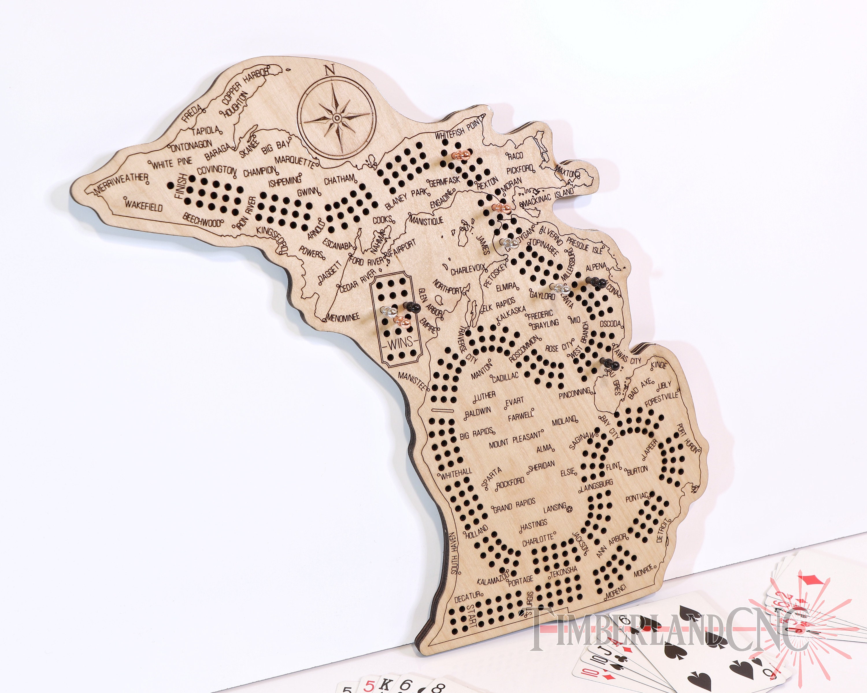 Michigan Cribbage Pattern, SVG, Laser/cnc Cutting File - Etsy