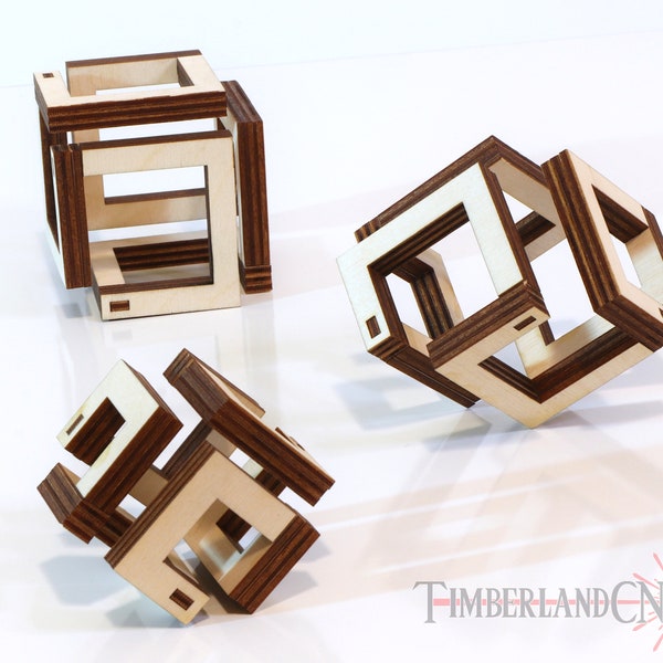 Infinity Cube, SVG , Digital Download, Laser Cutting File