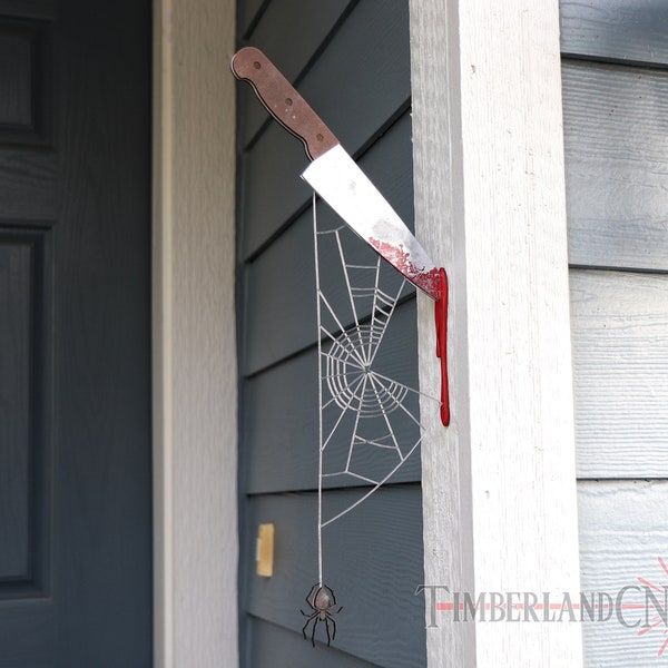 Hanging Spider Decoration, Spider Web SVG, Laser Cutting File. Halloween SVG