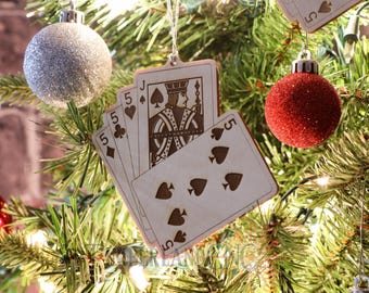 Cribbage Ornament, perfect hand, 29, SVG, Laser Cutting File.