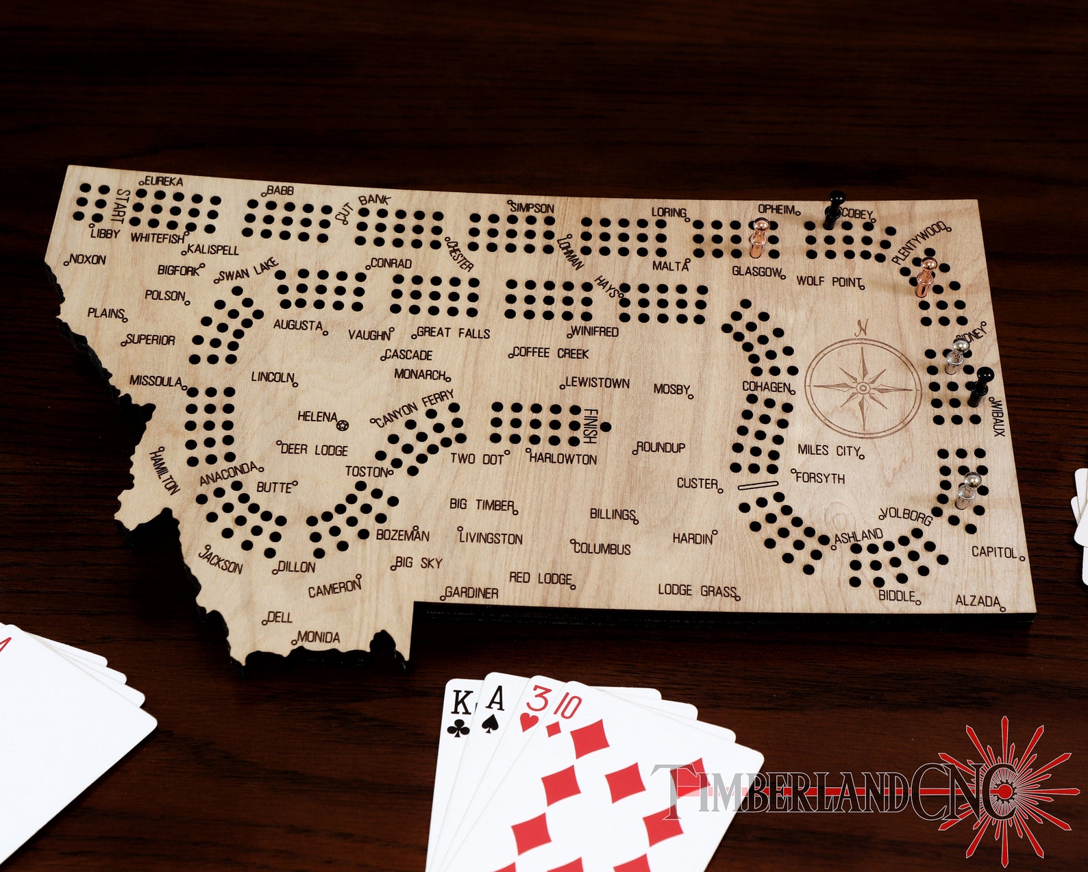 Montana Cribbage Pattern, SVG, Laser/cnc Cutting File - Etsy