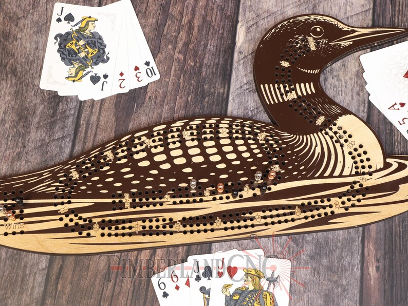 Loon, Common Loon, Diver, Cribbage Pattern, SVG, Laser Cutting File - Etsy
