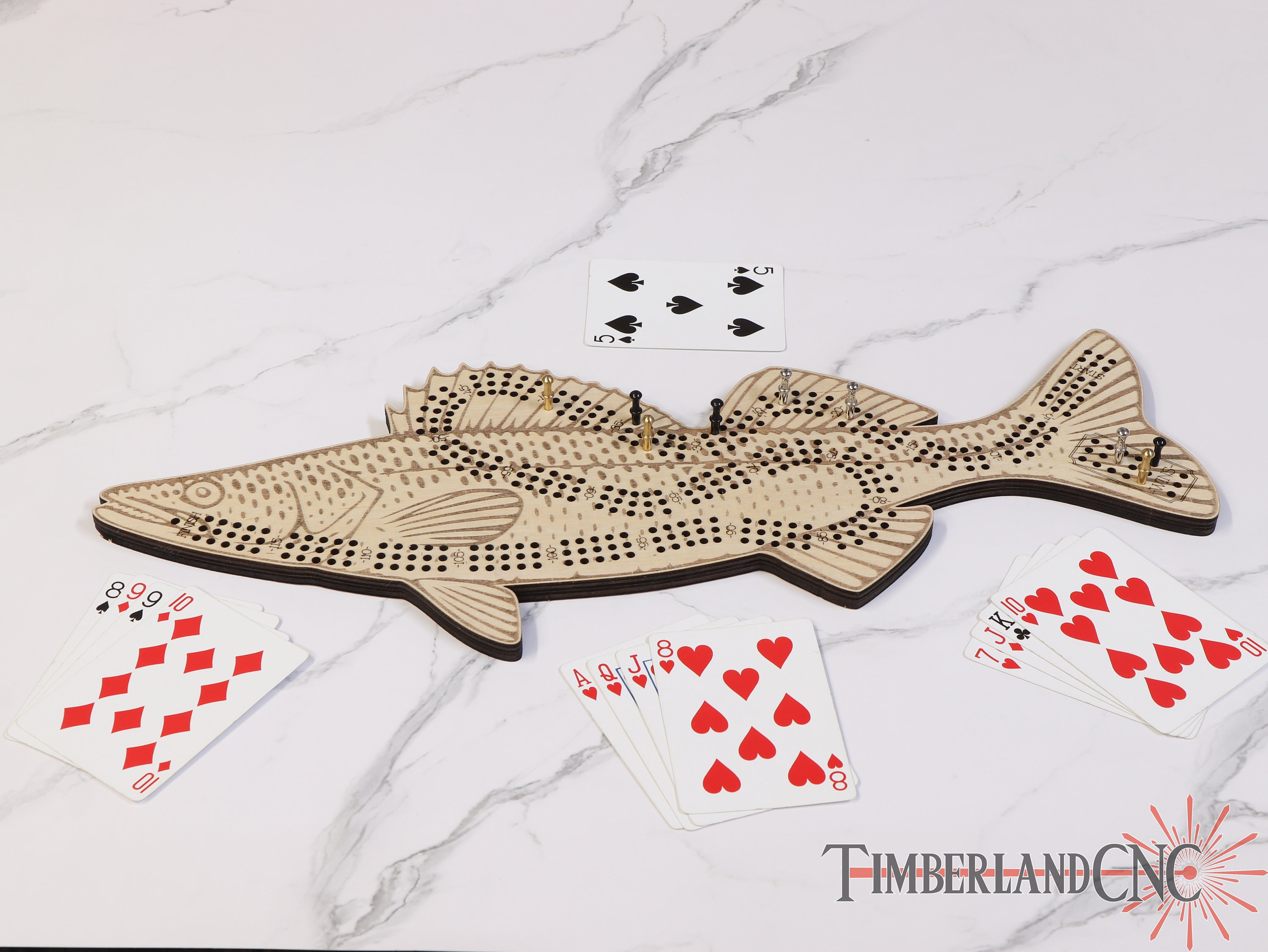 Walleye Cnc Router Files Walleye Fish Cribbage Pattern, SVG, Laser/cnc Cutting File - Etsy