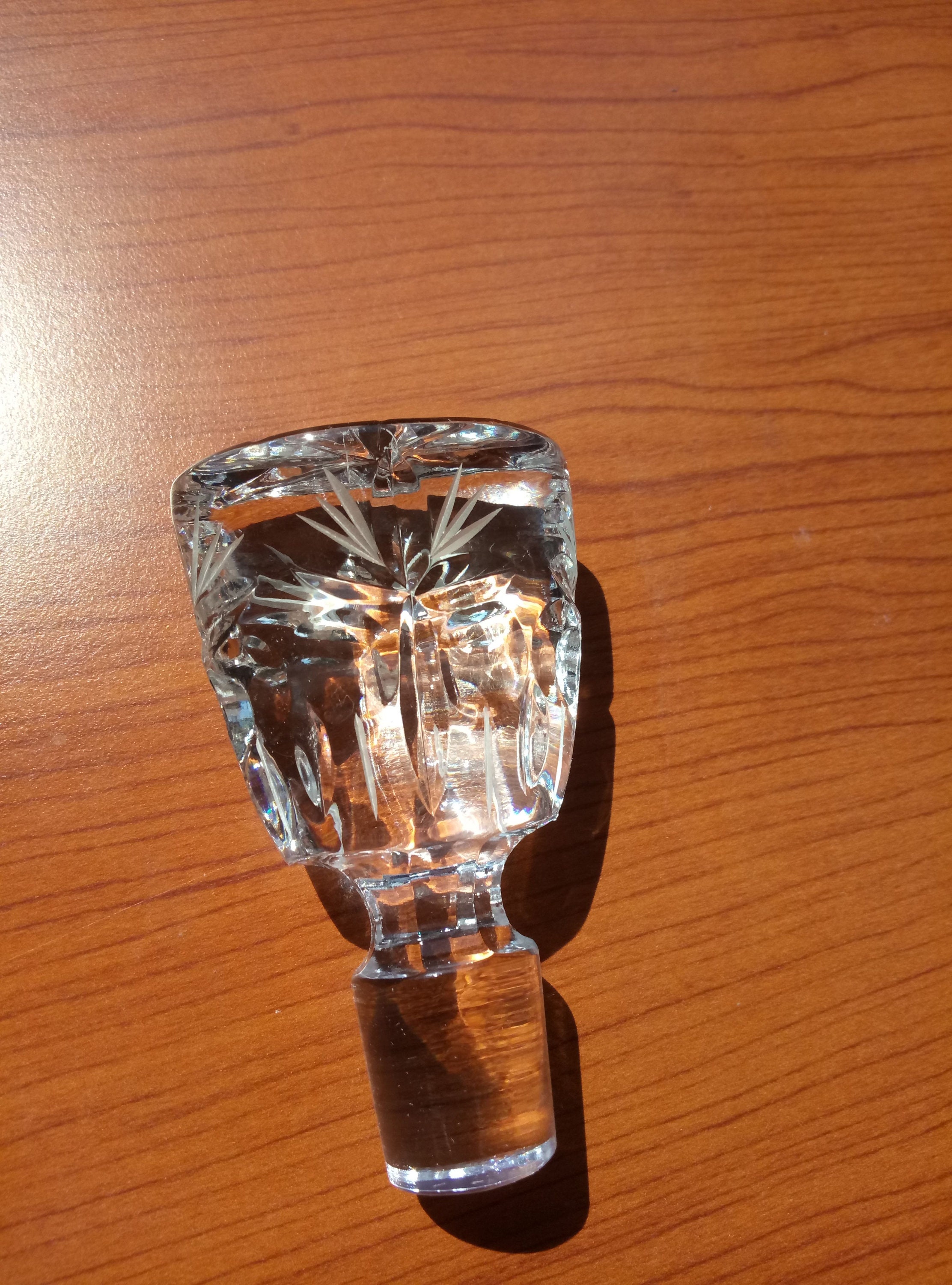 Crystal stoppers decanter carafe Vintage small glass bottles Etsy