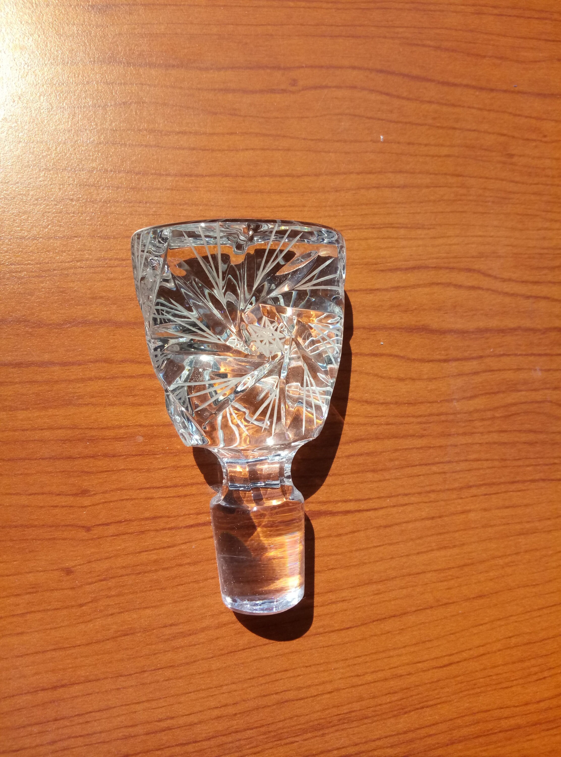 Crystal stoppers decanter carafe Vintage small glass bottles Etsy