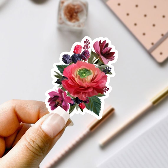 Floral Vinyl Stickers Floral Vinyl Stickers