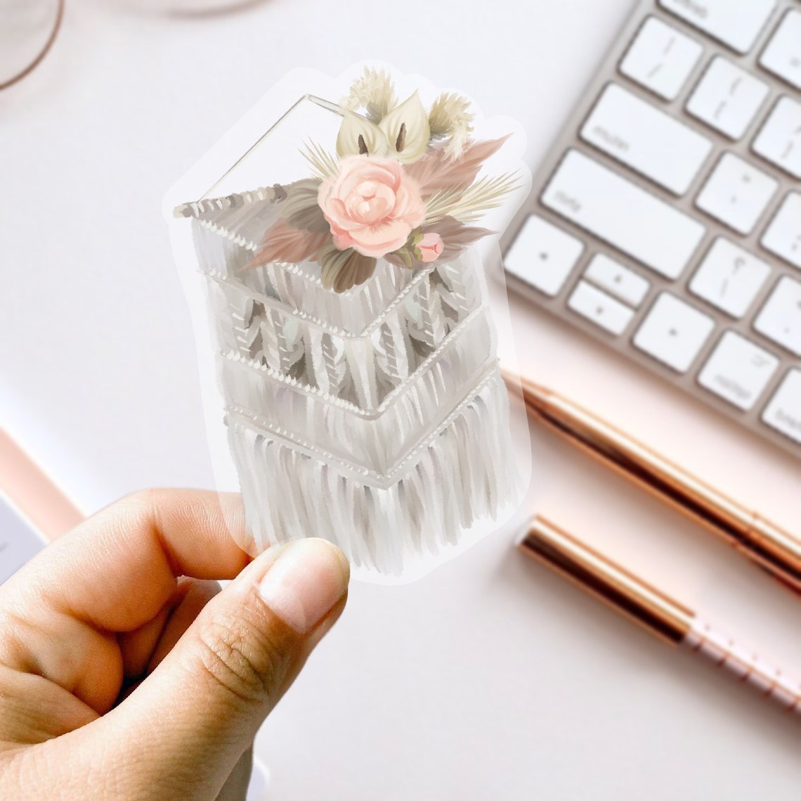 Macrame Sticker Macrame Hanging Sticker Laptop Sticker - Etsy