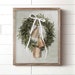 Christmas Wreath Print Farmhouse Wreath Art Print Holiday - Etsy
