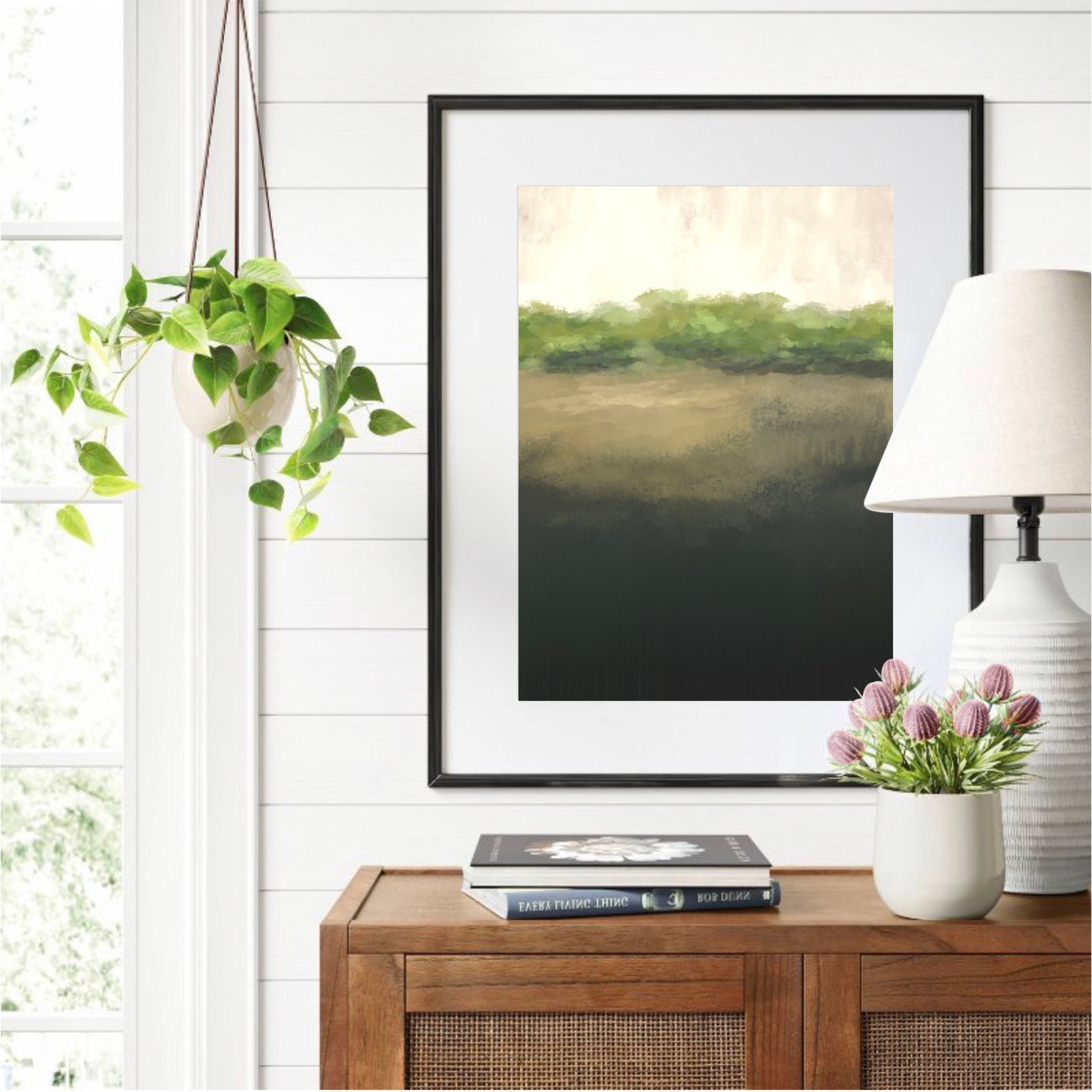 Moody Landscape Art Print Landscape Art Watercolor Etsy