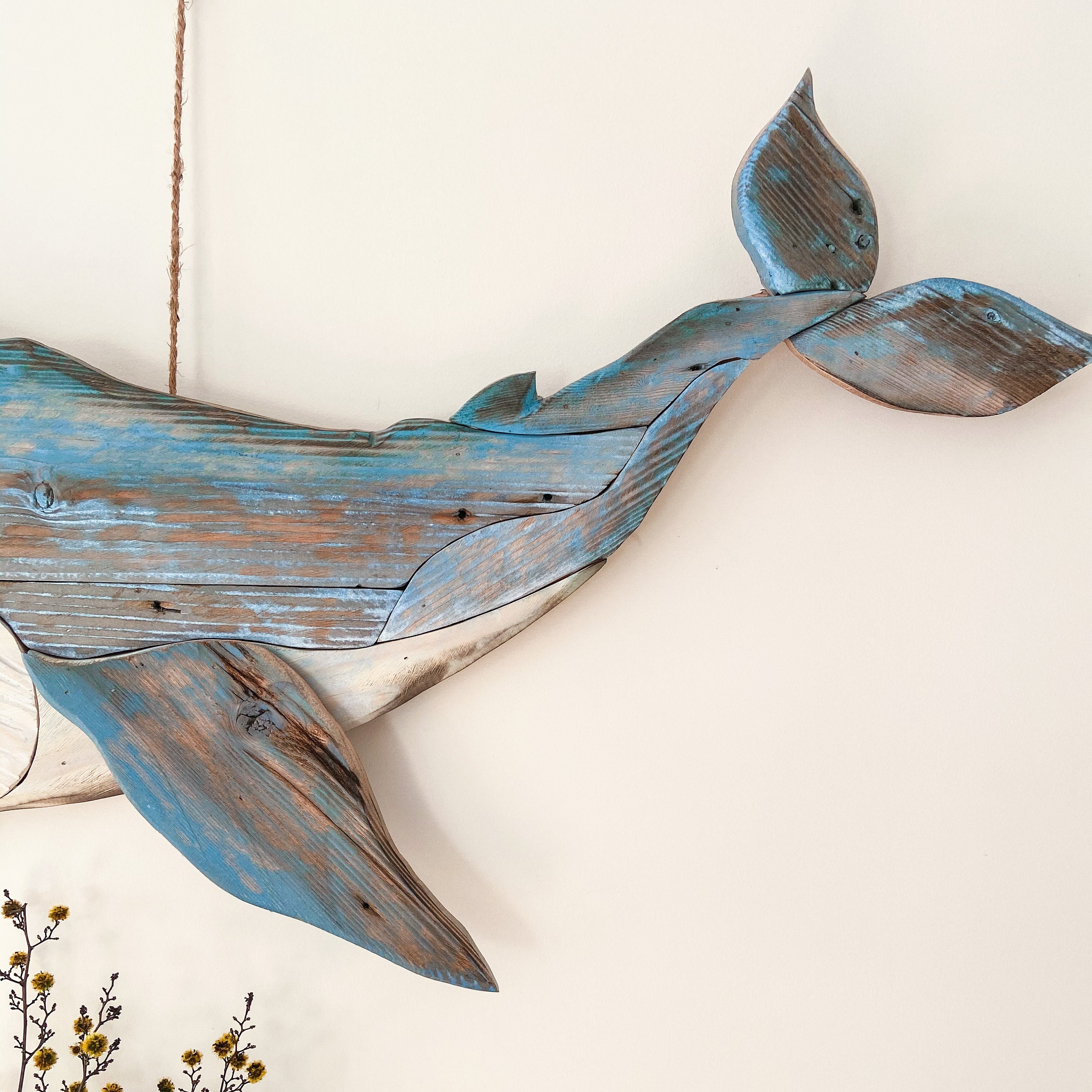Whale / Wood Art / Reclaimed Wood / Wood Wall Art / Wood Whale Etsy