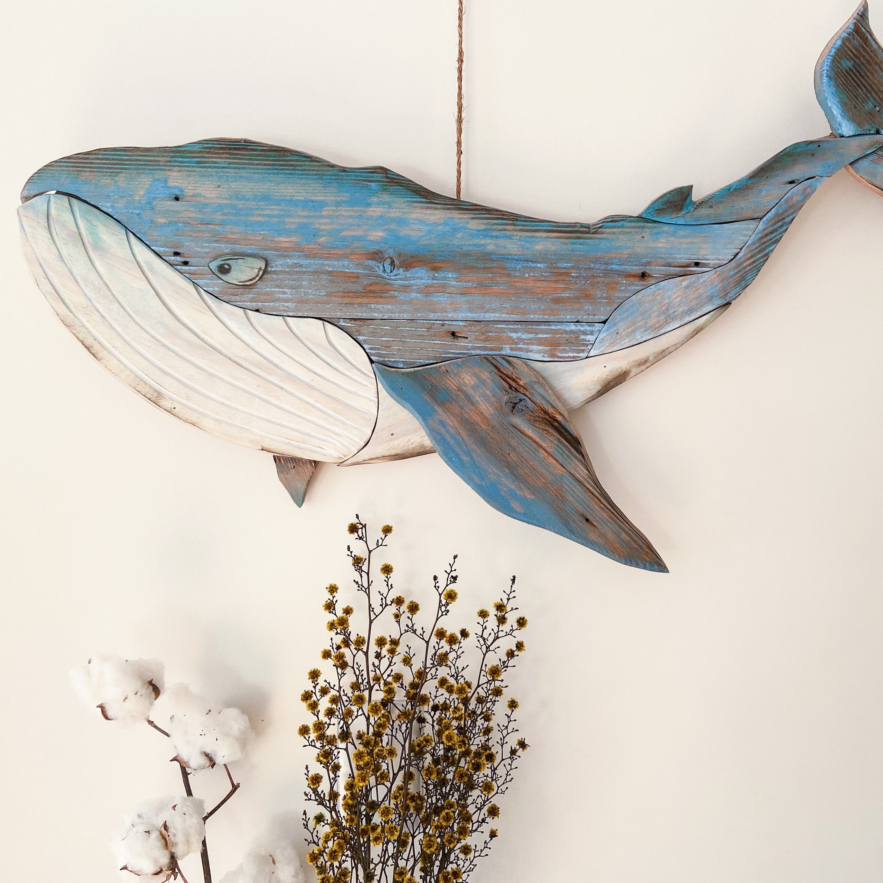 Whale / Wood Art / Reclaimed Wood / Wood Wall Art / Wood Whale Etsy UK