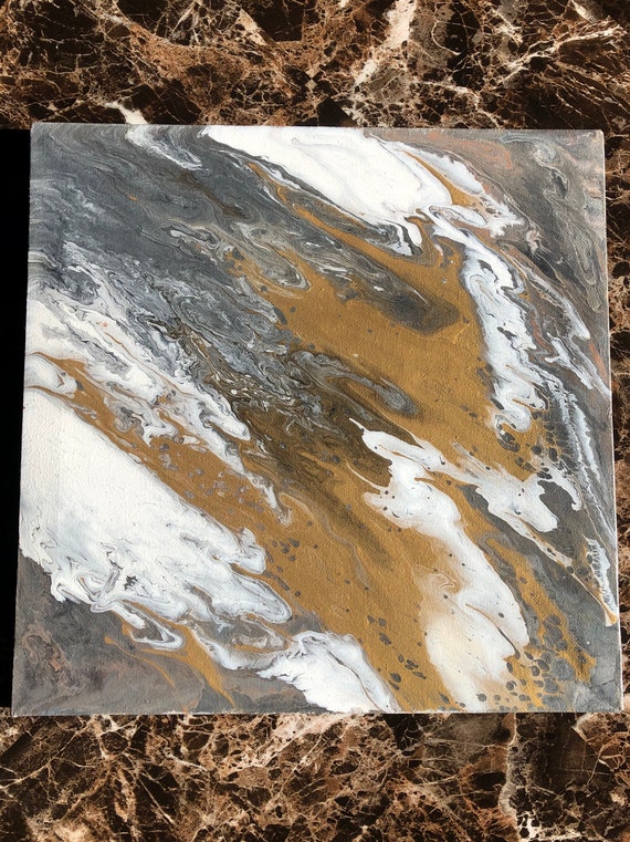 Acrylic Starburst Painting F-202R 12x12