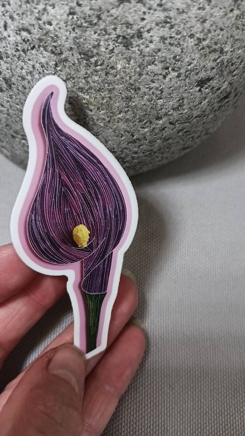 Calla Lily Quilling Art sticker image 3