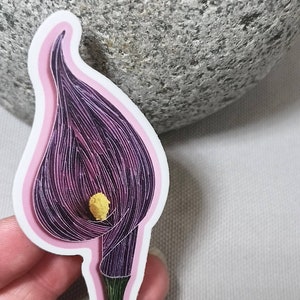 Calla Lily Quilling Art sticker image 2