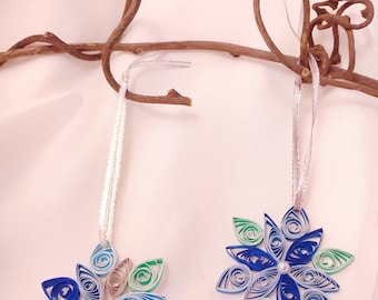 Set of 3 Quilled Snowflake Ornaments, Teacher Gifts, End of Year Teacher Gift, End of Year Student Gift, Coworker Christmas Gift