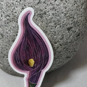 Calla Lily Quilling Art sticker image 4