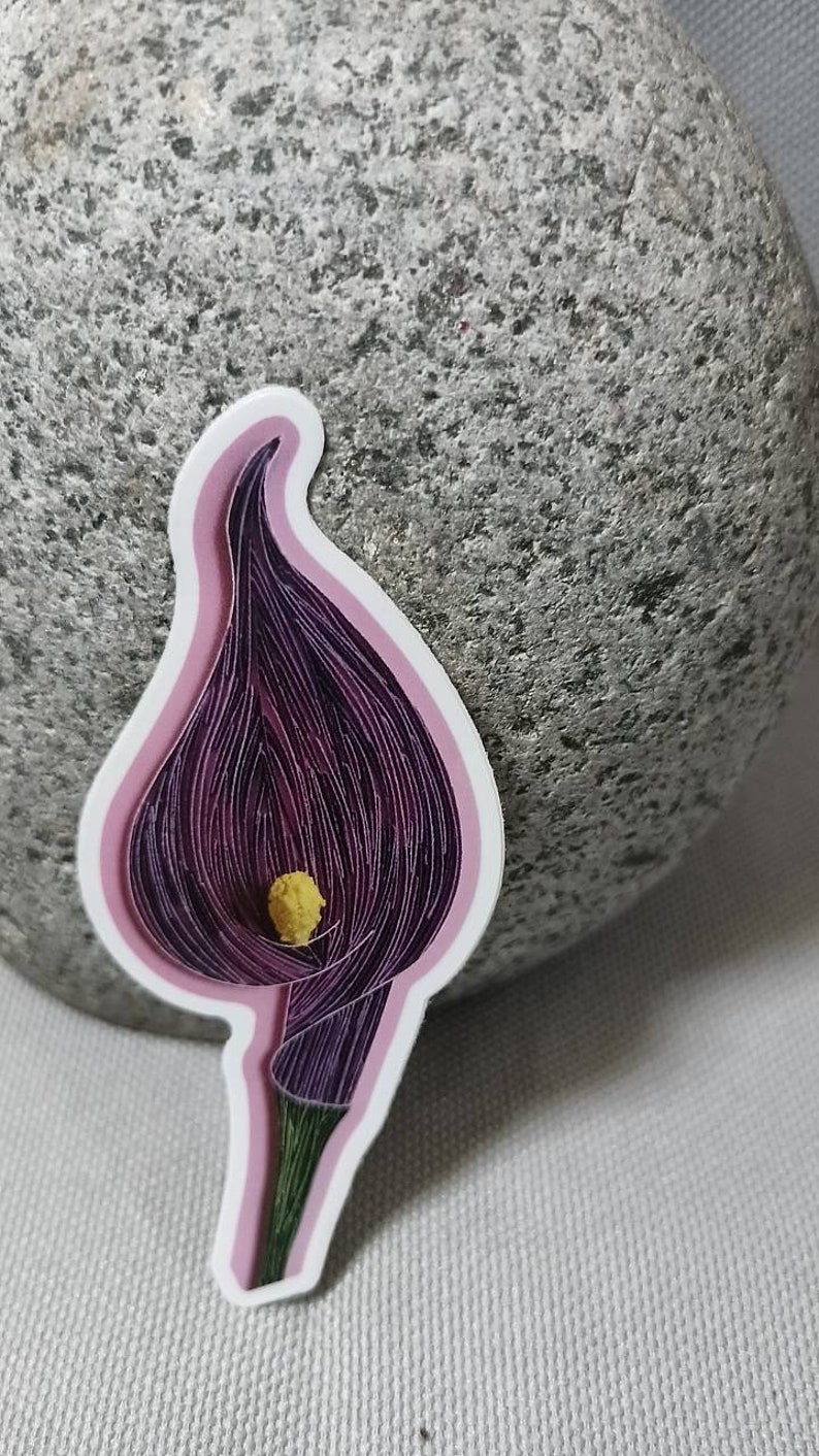 Calla Lily Quilling Art sticker image 4