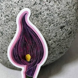 Calla Lily Quilling Art sticker image 1