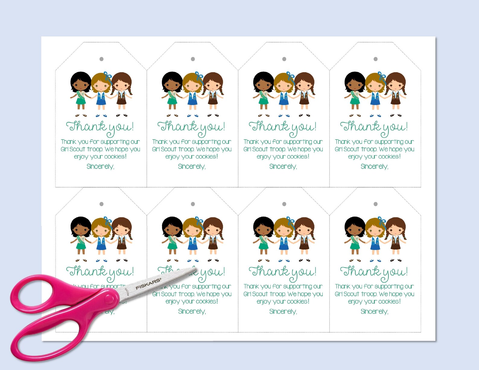 INSTANT DOWNLOAD Girl Scout Fall Product Candy Nut Order Thank Etsy