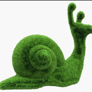 Outdoor Animal Snail Topiary Green Figures Landscaping Sculpture 70 covered in Artificial Grass great for Home, Gardens or Business image 2