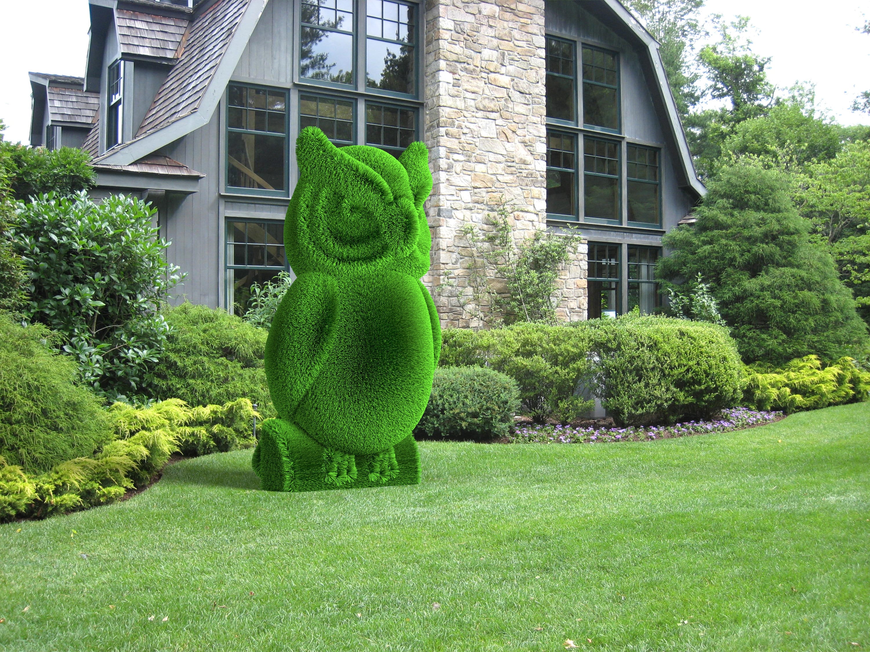 VRUMVRUM 全長30cm ぬいぐるみ UAZ 452 (オリーブグリーン) Faux Grass Owl Garden and Yard Decoration Topiary: Outdoor Garden