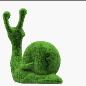 Outdoor Animal Snail Topiary Green Figures Landscaping Sculpture 70 covered in Artificial Grass great for Home, Gardens or Business 画像 4