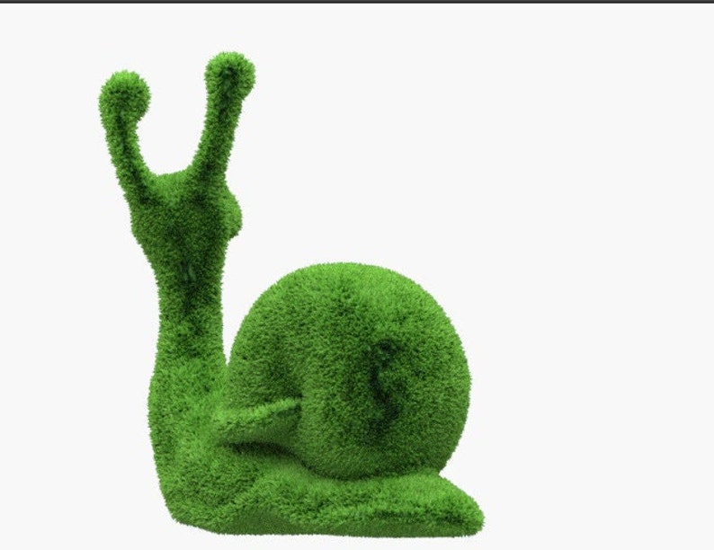 Outdoor Animal Snail Topiary Green Figures Landscaping Sculpture 70 covered in Artificial Grass great for Home, Gardens or Business 画像 4