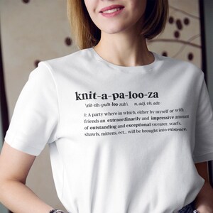 Knitting tShirt Gifts for Knitters Crafting Tee Knitting Graphic Tee Knit A PaLooza Light
