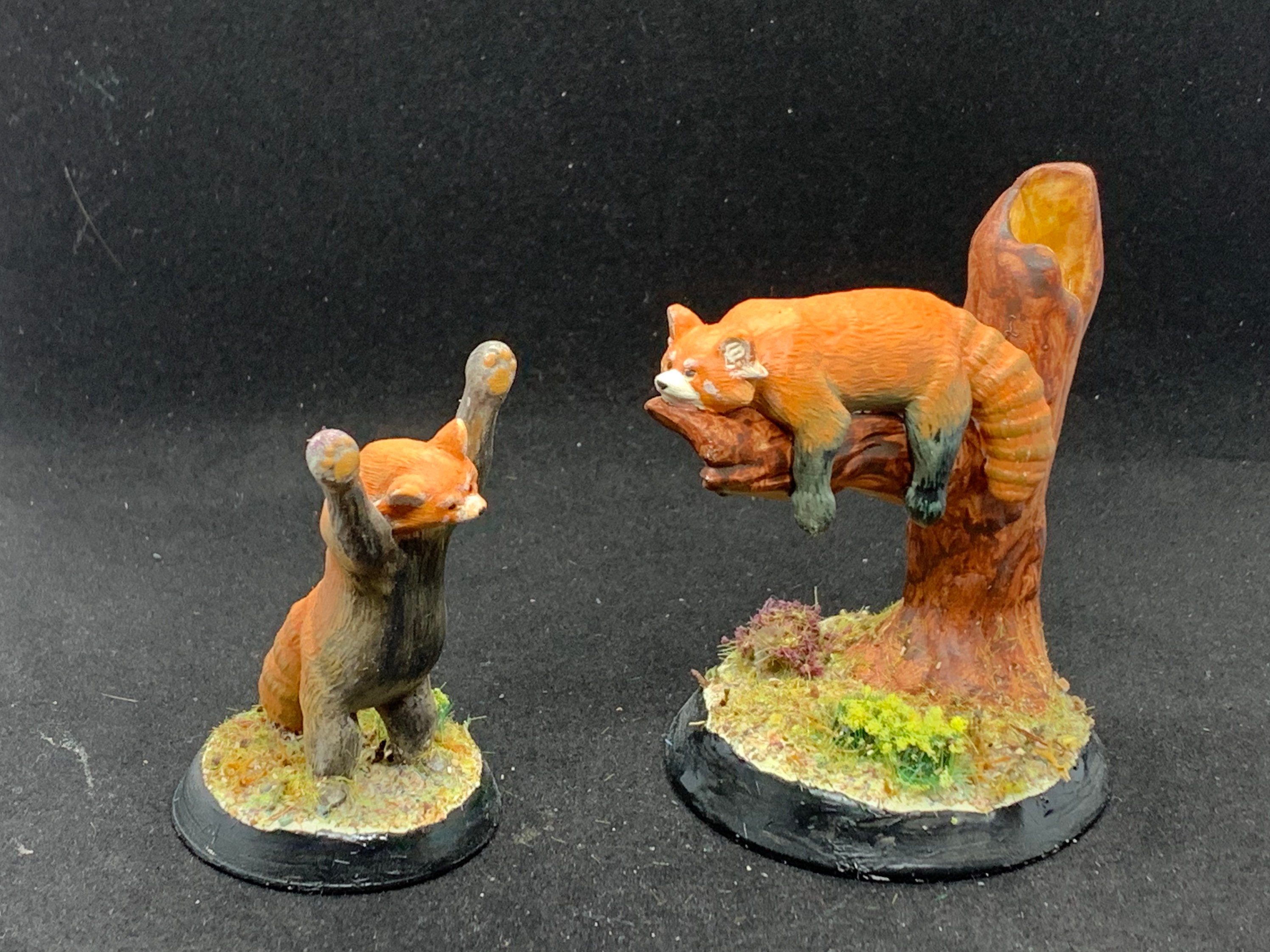 Hand Painted 3d Printed Red Panda Models - Etsy