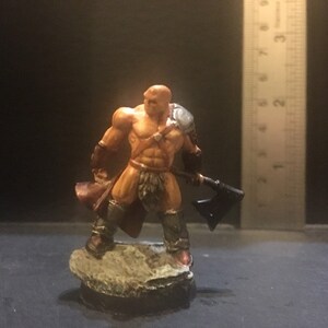 Hand painted reaper miniatures dungeons and dragons barbarian