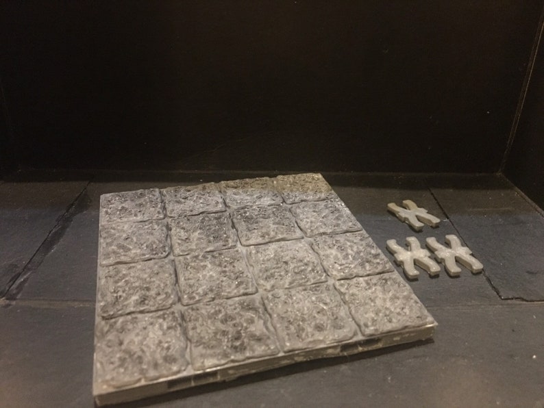 3D posted painted 4x4 dungeon tile dragonlock graphic relating to 3d Printable Dungeon Tiles titled 3D revealed painted 4x4 dungeon tile dragonlock