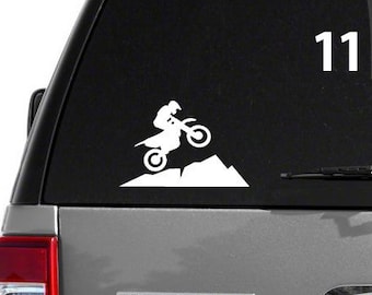 Dirt Bike Sticker Decal - DIRT BIKE MOTORCYCLE Sticker - I Love Dirt Bikes - Gift for Dirt Bike Rider - Motocross Gift