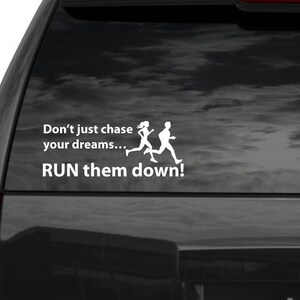 Running Decal – Sticker, for runners car window decals,  laptop runner decal, runner wall decals.