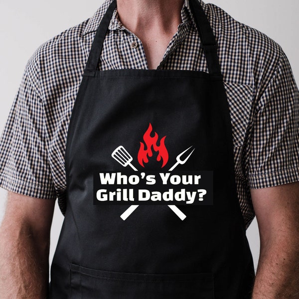 Mens Grilling Apron Etsy