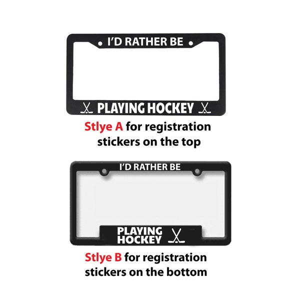 Hockey License Plate Etsy