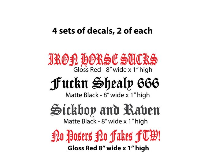 Custom Bike Decals Etsy