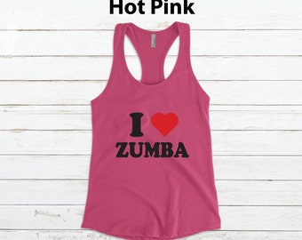 Buy I Love Zumba Shirt, Womens Tank Top Shirt, Zumba Tank Top