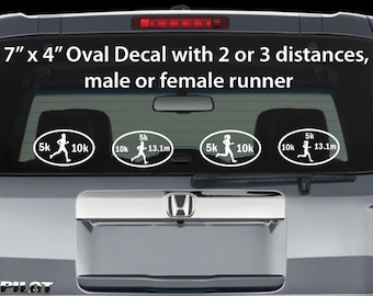 Custom Runner Car Decal, Car Sticker for Runners