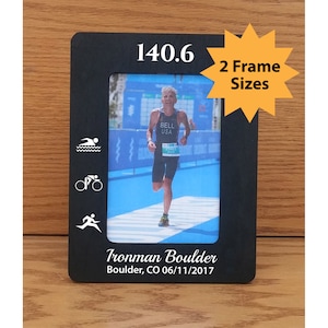 Ironman Frame 70.3 Frame Triathlete Frame Triathlon Gift Triathlon Picture Frame swim bike run frame