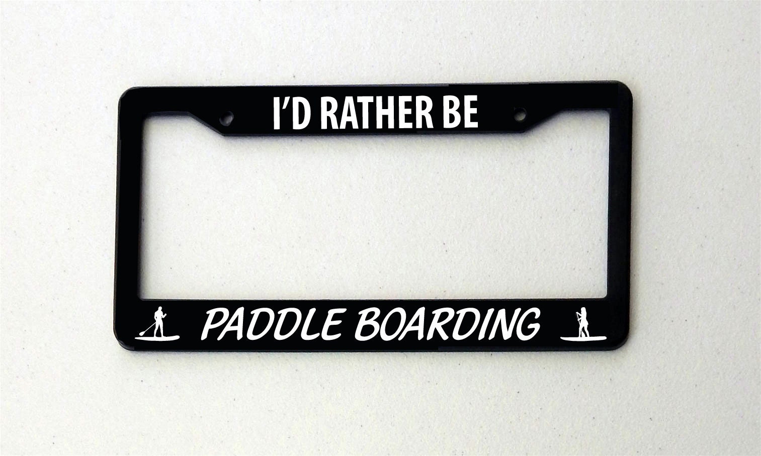 Stand up Paddle Board License Plate Frame Paddle Boarder Etsy