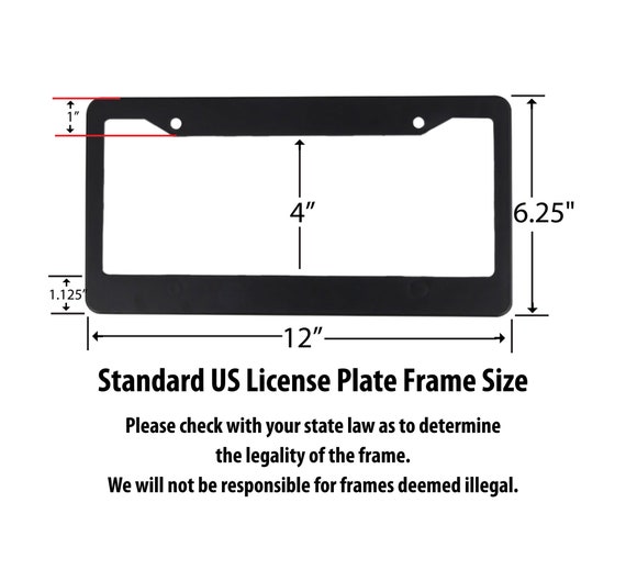 Sec13 Frames Black License Plate Frame - 'I'd Rather Be At The Beach' | Novelty Auto Accessory