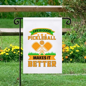 Pickleball Flag, Gift for Pickleball Player, Garden Flag for Pickleball, Pickleball Lover Gift